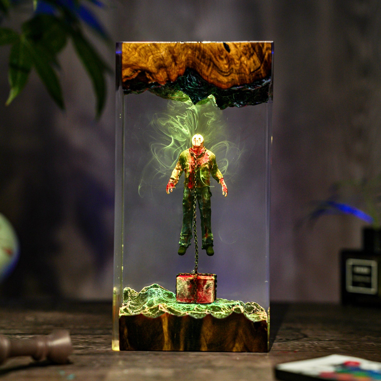 Jason Horror Scene Resin Lamp
