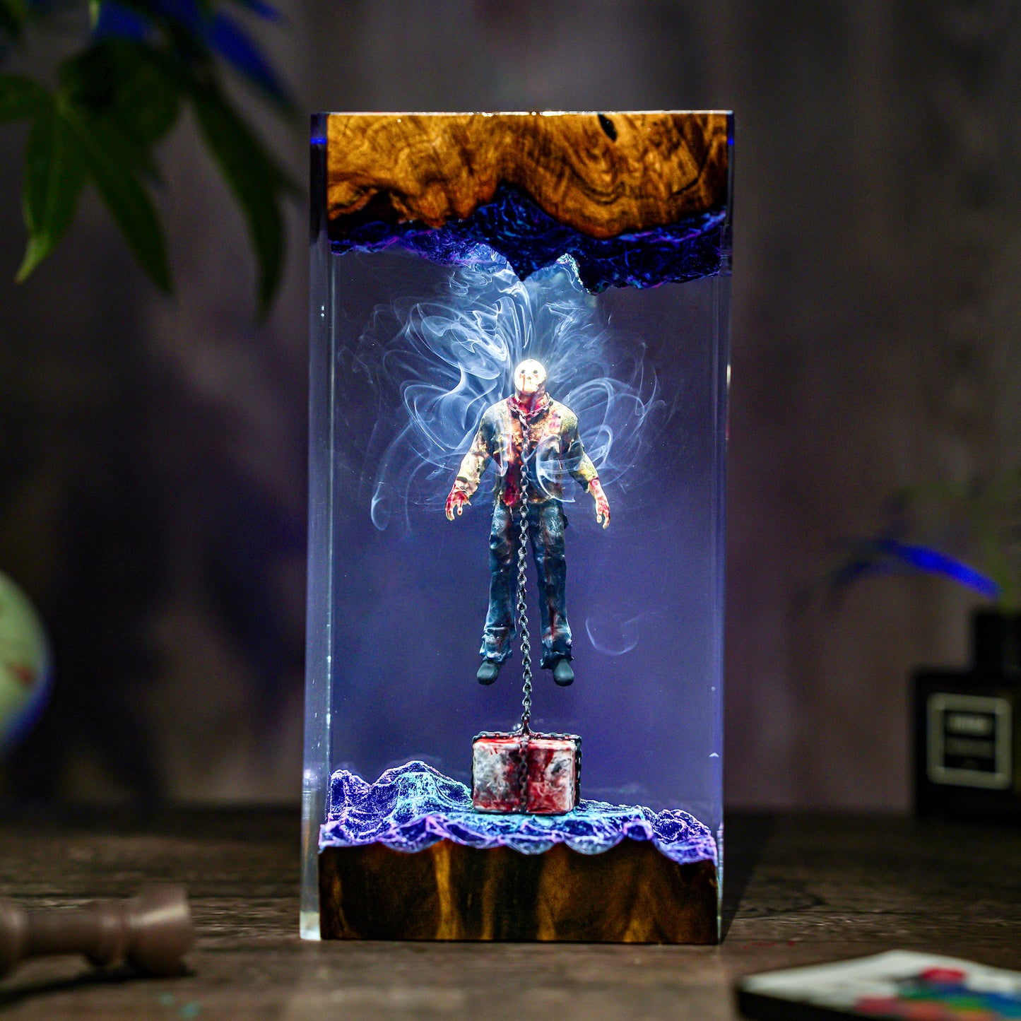 Jason Horror Scene Resin Lamp
