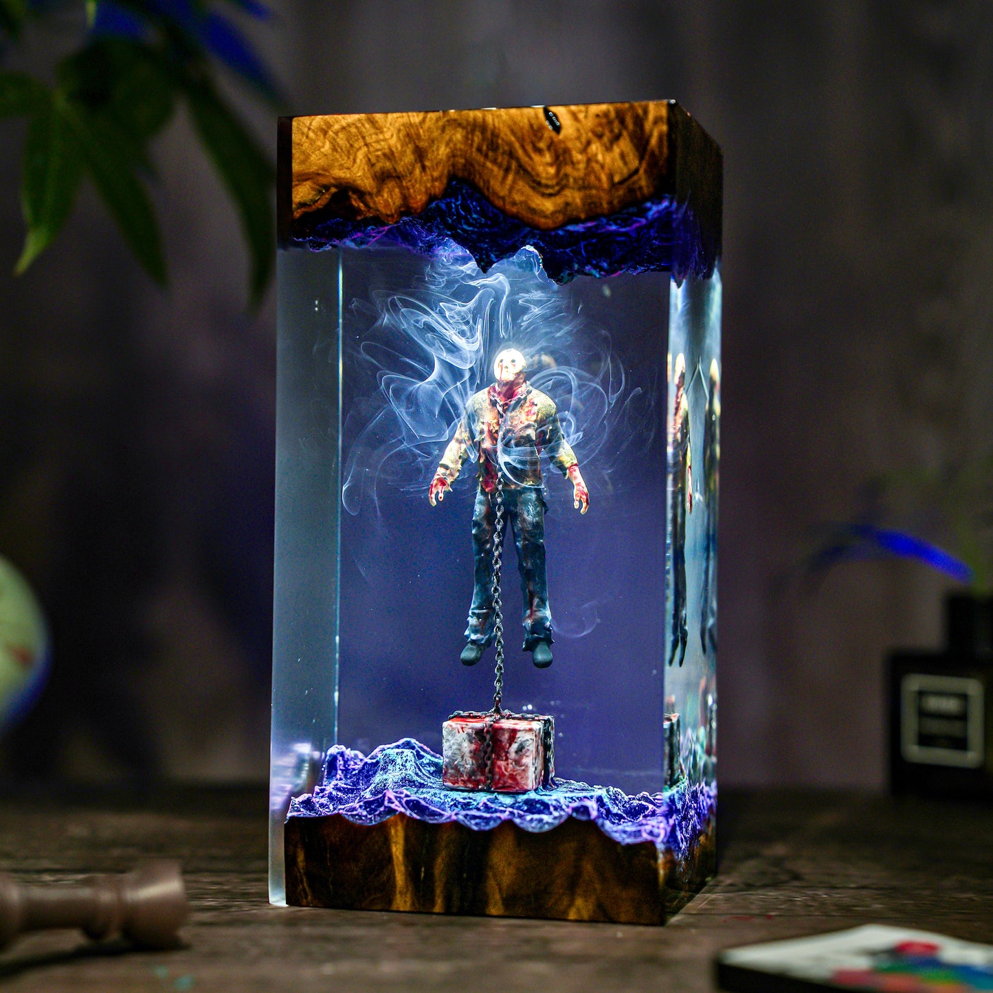 Jason Horror Scene Resin Lamp