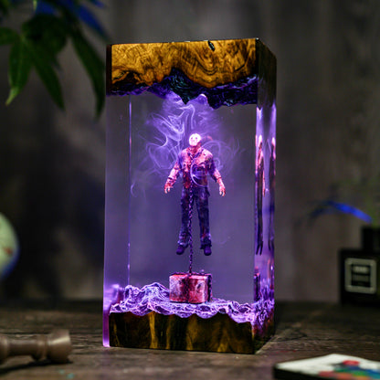 Jason Horror Scene Resin Lamp
