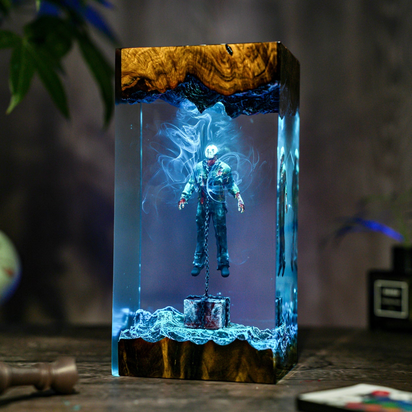 Jason Horror Scene Resin Lamp