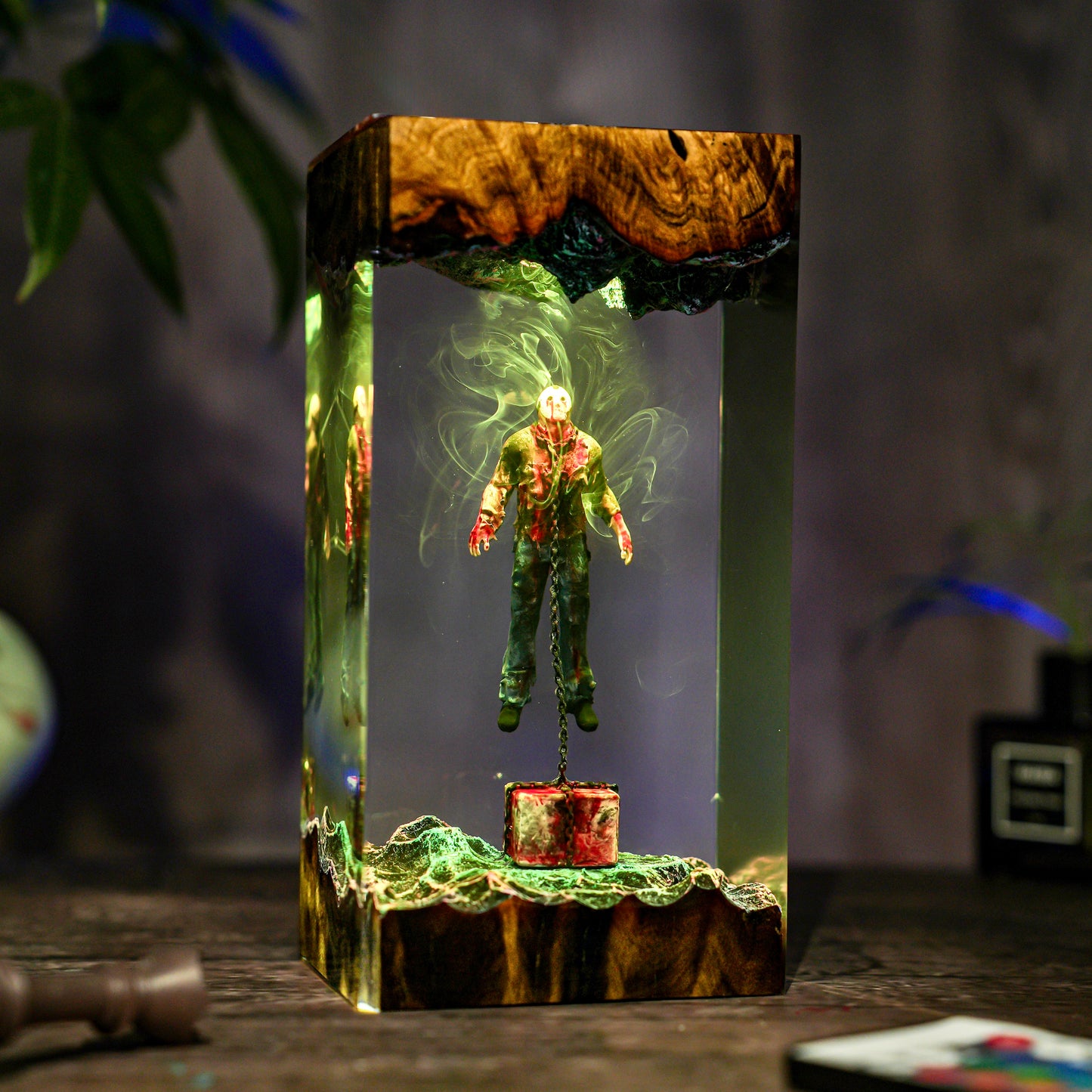 Jason Horror Scene Resin Lamp