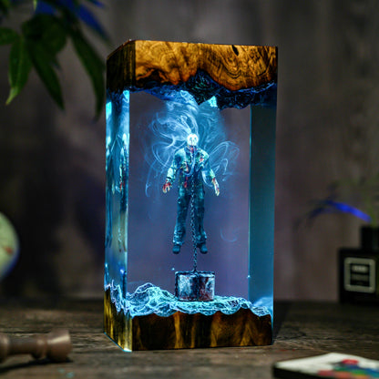 Jason Horror Scene Resin Lamp