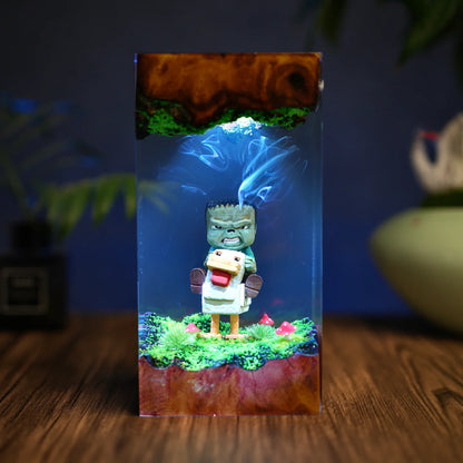 Chicken Jockey Resin lamp