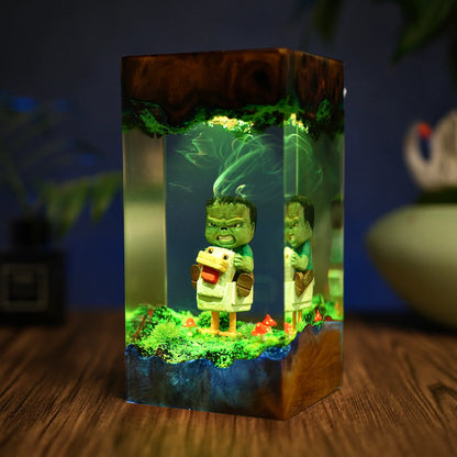 Chicken Jockey Resin lamp