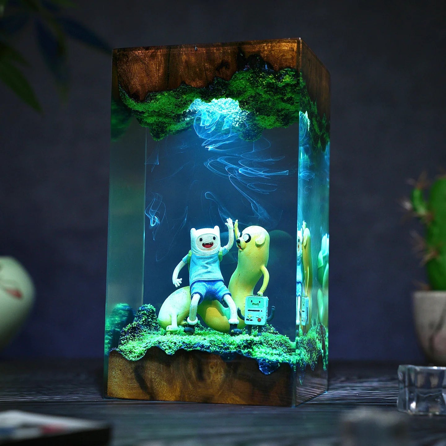 Finn and Jake Resin lamp
