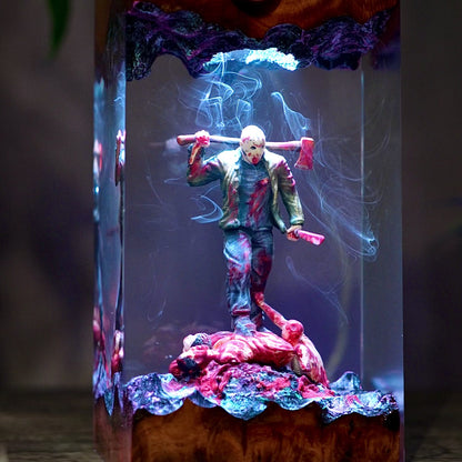 Jason Horror Scene Resin Lamp