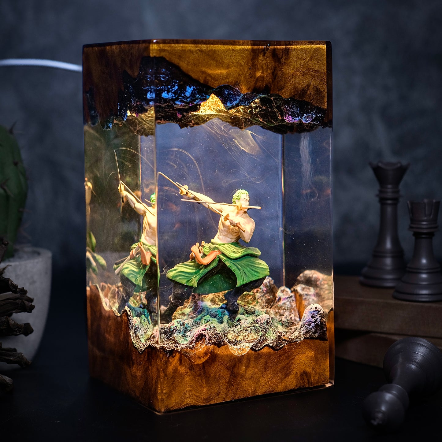 One piece Zoro Resin lamp