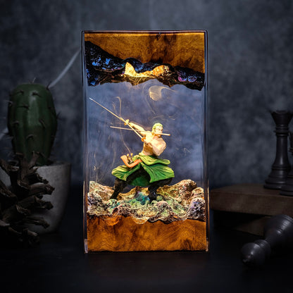 One piece Zoro Resin lamp