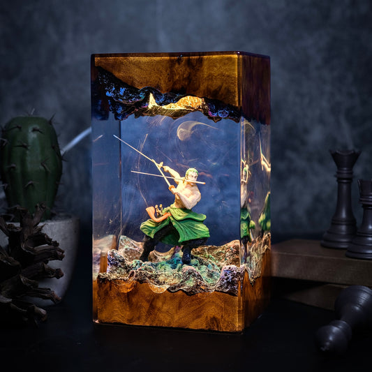 One piece Zoro Resin lamp